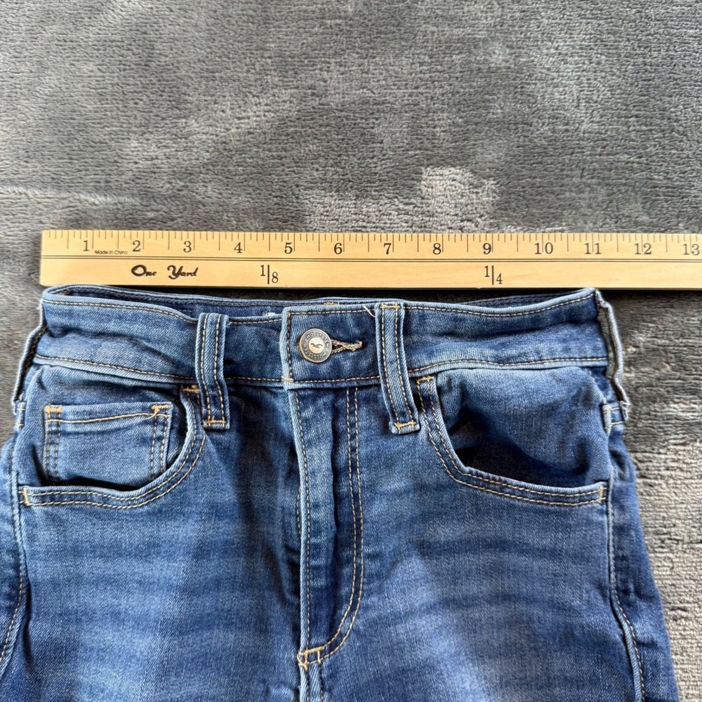 Hollister Curvy High-Rise Flare Jeans Blue Classic Stretch 000S W23S‎ - Picture 7 of 11